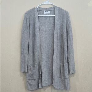 Old Navy Light Gray Open-Front Cardigan